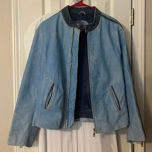 Wilson’s Leather Jacket Blue Size Large